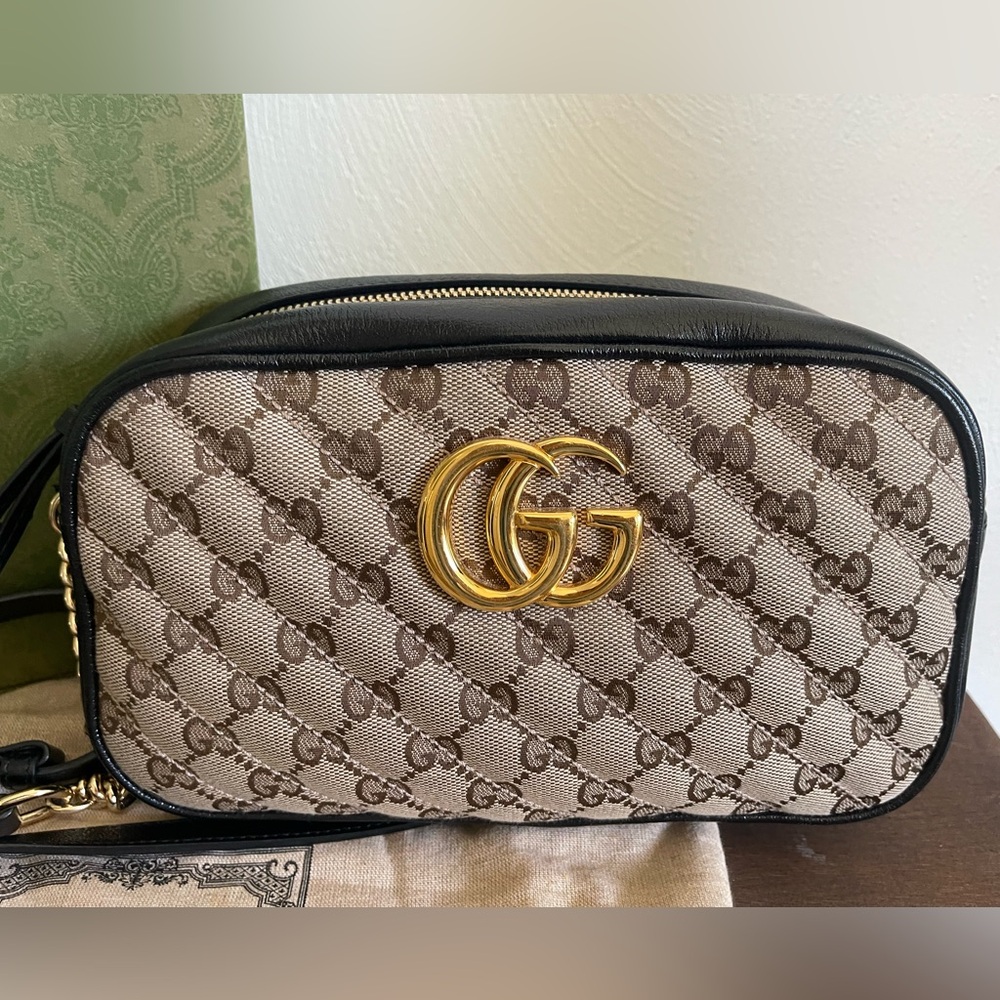 Authentic Gucci Marmont monogram crossbody